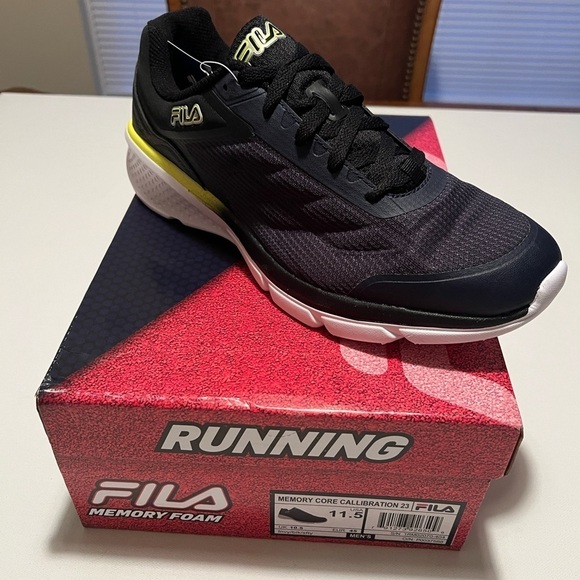 New Fila Men\'s 11.5M Navy Memory Core Callibration 23 Running Shoes Sneakers???